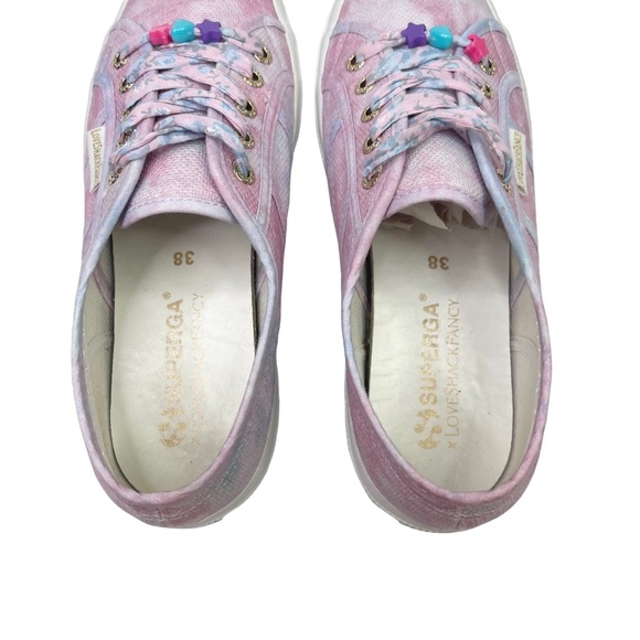 LoveShackFancy x Superga 2750 Cotton Candy Lace Up Sneakers - Picture 9 of 12